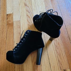 Platform Lace Booties